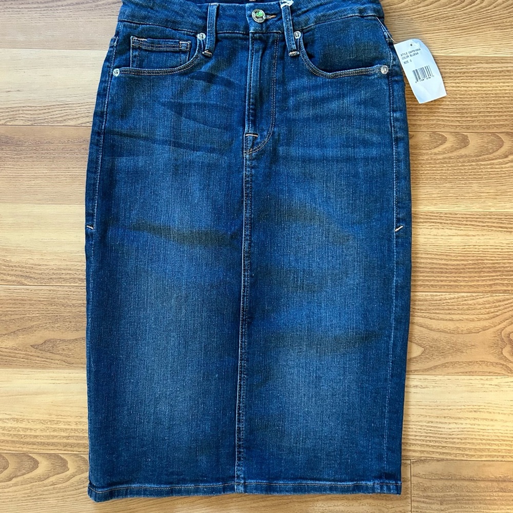 NWT Good American Denim Pencil Skirt